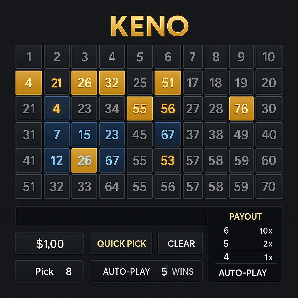 SuperSpin - Keno Game - Win Big